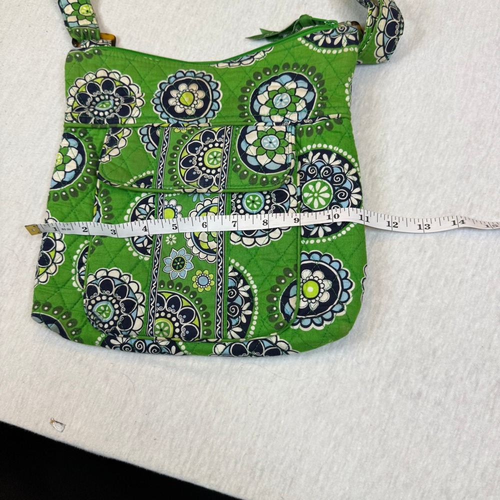 Vera Bradley Quilted Green‎ Mandala Crossbody Bag Adjustable Strap - Picture 7 of 8